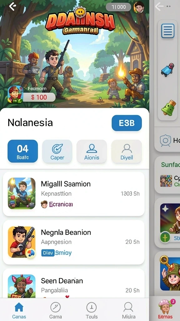 olx888 - Tampilan awal yang menarik dan intuitif.